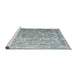 Sideview of Machine Washable Traditional Light Slate Gray Rug, wshtr3385