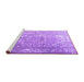 Sideview of Machine Washable Persian Purple Traditional Area Rugs, wshtr3385pur