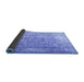 Sideview of Persian Blue Traditional Rug, tr3385blu