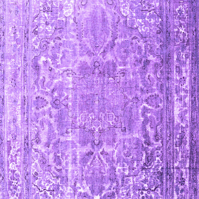 Machine Washable Persian Purple Traditional Area Rugs, wshtr3385pur