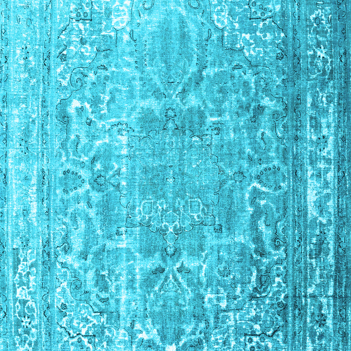 Machine Washable Persian Light Blue Traditional Rug, wshtr3385lblu