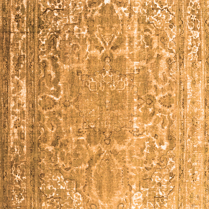 Serging Thickness of Machine Washable Persian Orange Traditional Area Rugs, wshtr3385org