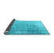 Sideview of Persian Light Blue Traditional Rug, tr3385lblu