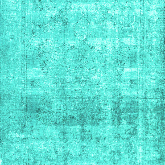 Machine Washable Persian Turquoise Traditional Area Rugs, wshtr3386turq