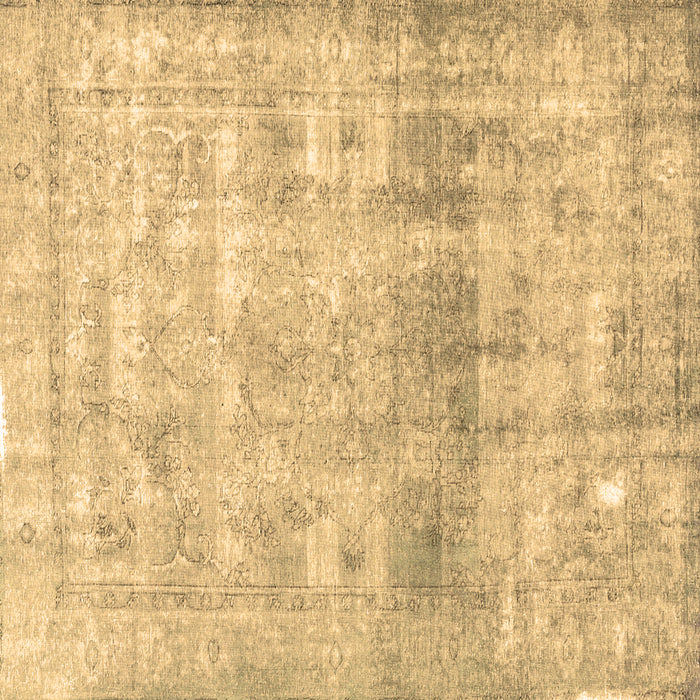 Square Persian Brown Traditional Rug, tr3386brn
