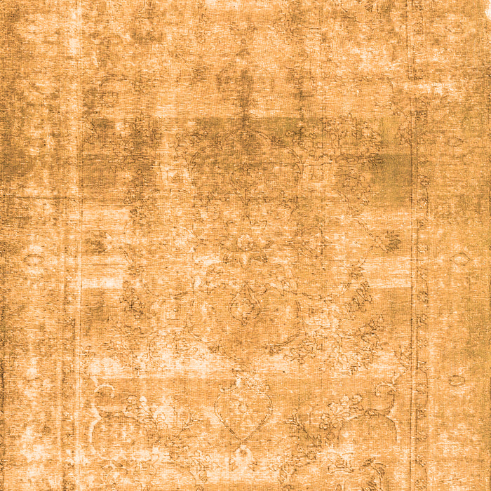 Serging Thickness of Machine Washable Persian Orange Traditional Area Rugs, wshtr3386org