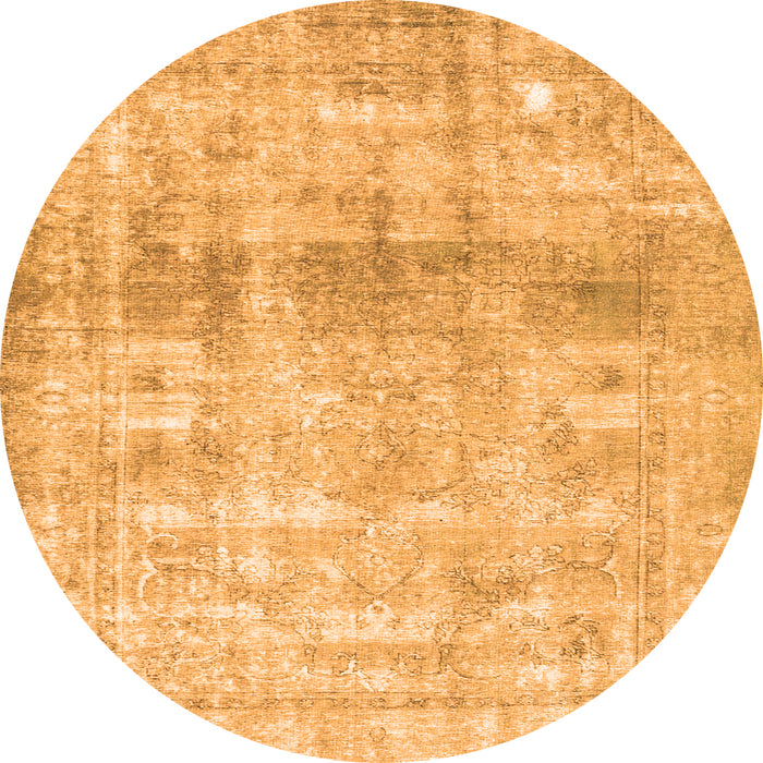 Machine Washable Persian Orange Traditional Area Rugs, wshtr3386org