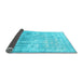 Sideview of Persian Light Blue Traditional Rug, tr3386lblu