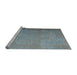 Sideview of Machine Washable Traditional Slate Granite Gray Rug, wshtr3387