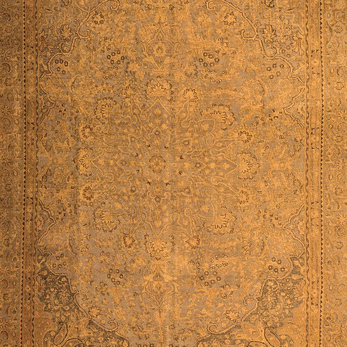 Serging Thickness of Machine Washable Persian Orange Traditional Area Rugs, wshtr3387org