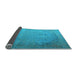 Sideview of Persian Light Blue Traditional Rug, tr3387lblu