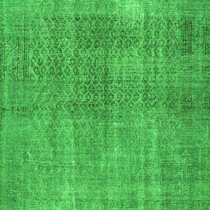 Serging Thickness of Machine Washable Persian Green Traditional Area Rugs, wshtr3388grn