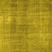 Square Persian Yellow Traditional Rug, tr3388yw