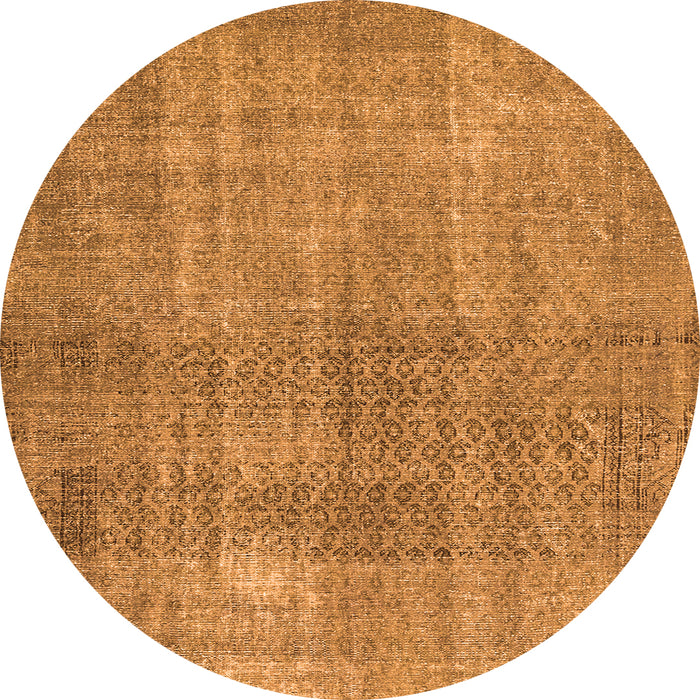 Square Persian Orange Traditional Rug, tr3388org