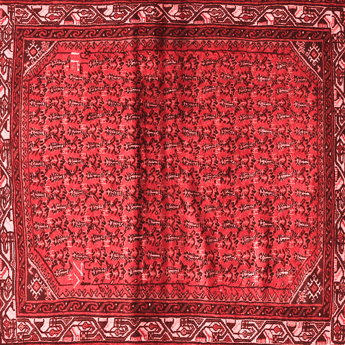 Machine Washable Persian Red Traditional Rug, wshtr3389red