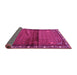 Sideview of Persian Pink Traditional Rug, tr3389pnk