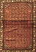 Machine Washable Persian Brown Traditional Rug, wshtr3389brn