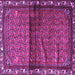 Square Persian Purple Traditional Rug, tr3389pur