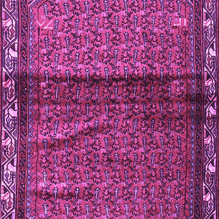 Machine Washable Persian Purple Traditional Area Rugs, wshtr3389pur