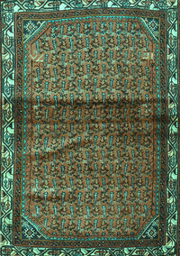 Persian Turquoise Traditional Rug, tr3389turq