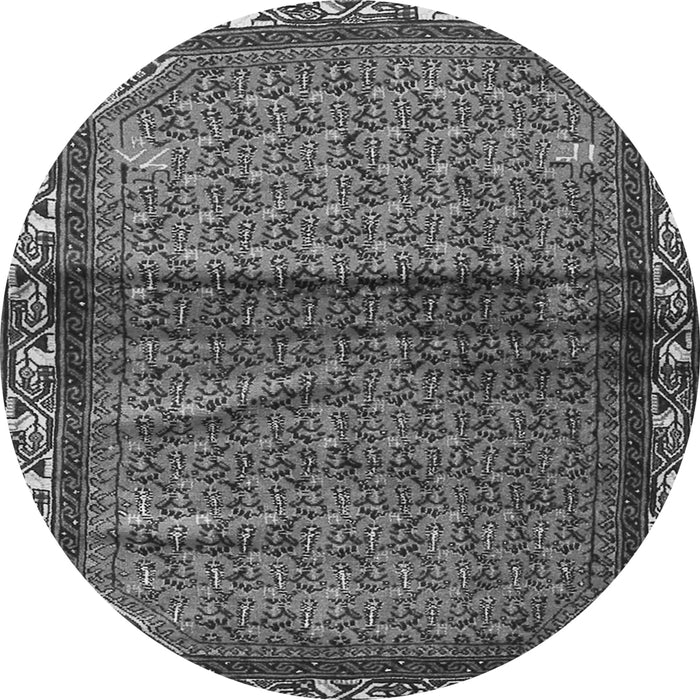 Machine Washable Persian Gray Traditional Rug, wshtr3389gry