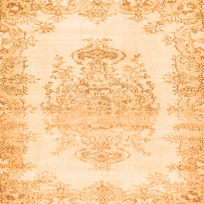 Serging Thickness of Persian Orange Traditional Rug, tr338org