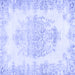 Square Persian Blue Traditional Rug, tr338blu