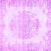 Square Persian Purple Traditional Rug, tr338pur