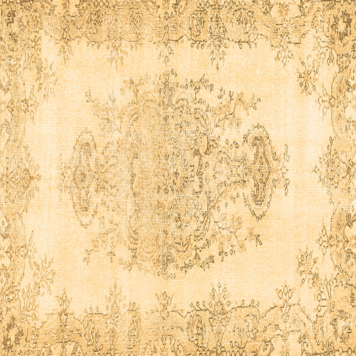 Square Persian Brown Traditional Rug, tr338brn