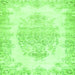 Serging Thickness of Persian Green Traditional Rug, tr338grn