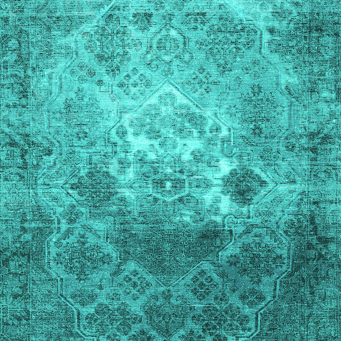 Machine Washable Persian Turquoise Traditional Area Rugs, wshtr3390turq