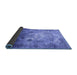 Sideview of Persian Blue Traditional Rug, tr3390blu