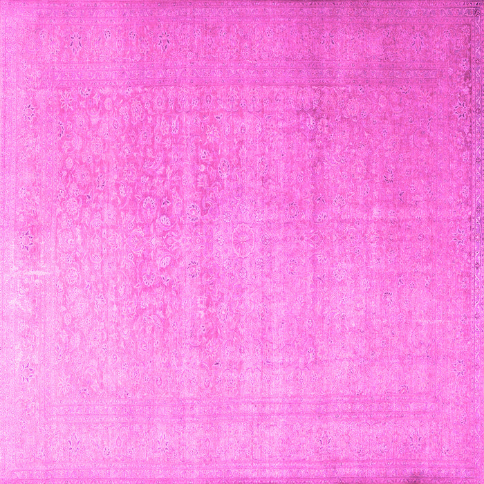 Square Persian Pink Traditional Rug, tr3391pnk