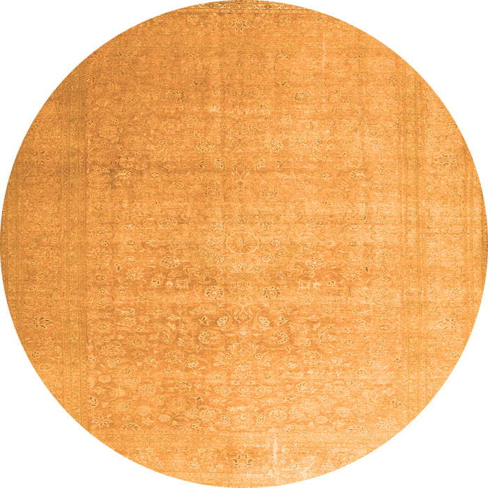 Square Persian Orange Traditional Rug, tr3391org