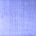 Square Persian Blue Traditional Rug, tr3391blu