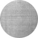 Machine Washable Persian Gray Traditional Rug, wshtr3391gry