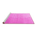 Sideview of Machine Washable Persian Pink Traditional Rug, wshtr3391pnk