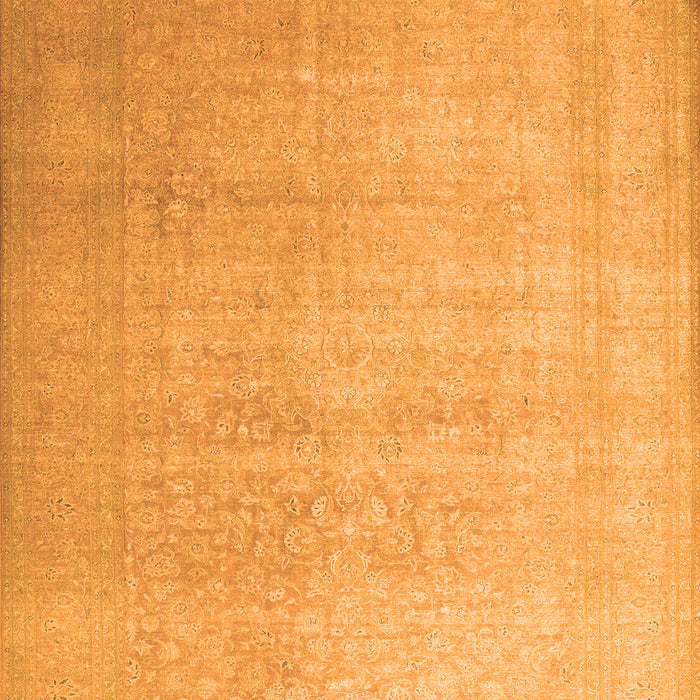 Serging Thickness of Machine Washable Persian Orange Traditional Area Rugs, wshtr3391org