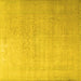 Square Persian Yellow Traditional Rug, tr3391yw