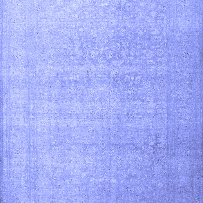 Machine Washable Persian Blue Traditional Rug, wshtr3391blu