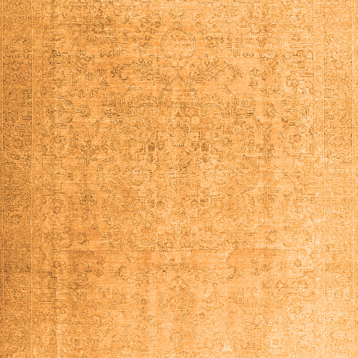 Serging Thickness of Machine Washable Persian Orange Traditional Area Rugs, wshtr3392org