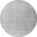 Machine Washable Persian Gray Traditional Rug, wshtr3392gry