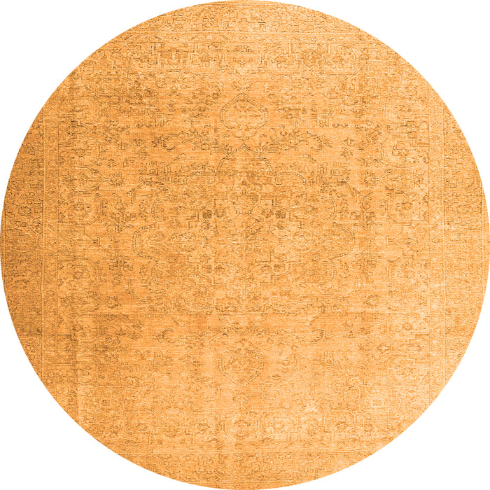 Square Persian Orange Traditional Rug, tr3392org