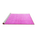 Sideview of Machine Washable Persian Pink Traditional Rug, wshtr3392pnk