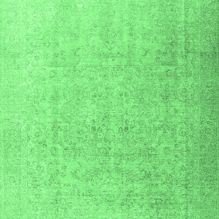 Machine Washable Persian Emerald Green Traditional Area Rugs, wshtr3392emgrn