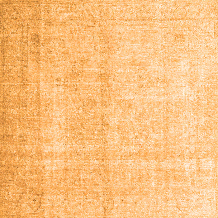 Serging Thickness of Persian Orange Traditional Rug, tr3393org