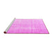 Sideview of Machine Washable Persian Pink Traditional Rug, wshtr3393pnk