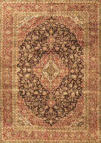 Medallion Brown Traditional Rug, tr3394brn