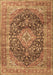 Medallion Brown Traditional Rug, tr3394brn