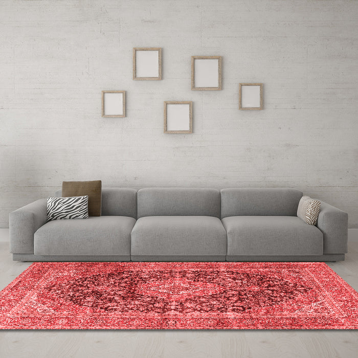 Traditional Red Washable Rugs